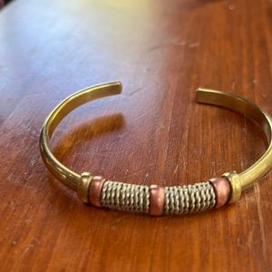 Brass adjustable bracelet